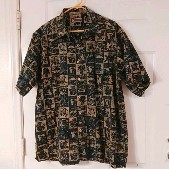 Patrick James West Coast Classic Hawaiian Short Sleeve Shirt Men's Size XL - Picture 1 of 6